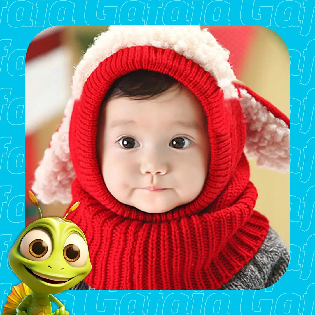 Gorro Infantil & Cachecol Infantil Aiafag™ - Touca de Frio